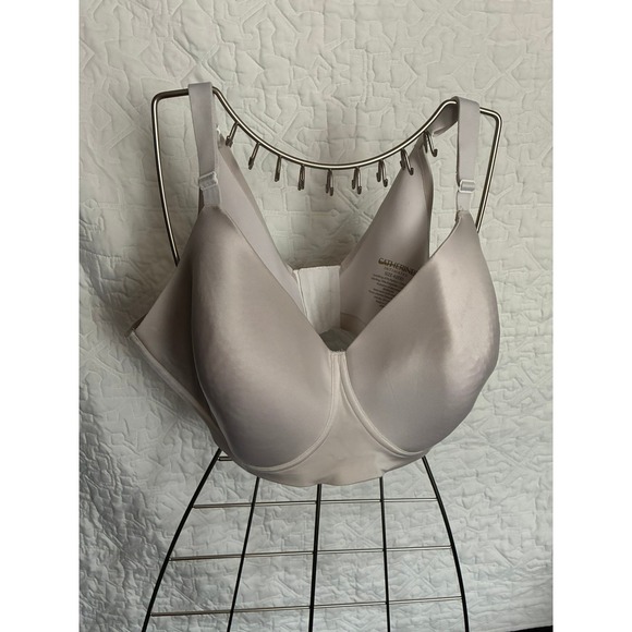 Catherines Other - Catherines Intimates Full Coverage Bra 42DD Taupe Beige Seamless Underwire 4096